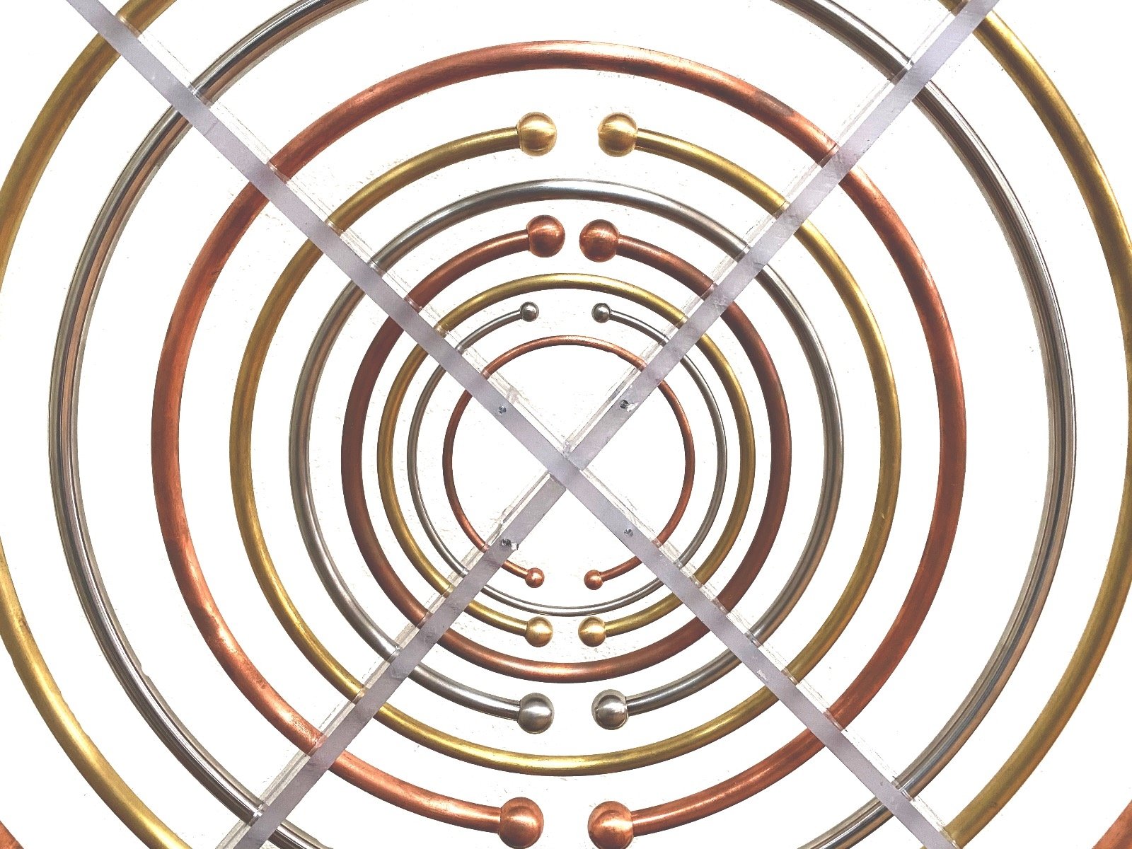 2 Lakhovsky antennes op zwarte voet - Afbeelding 2